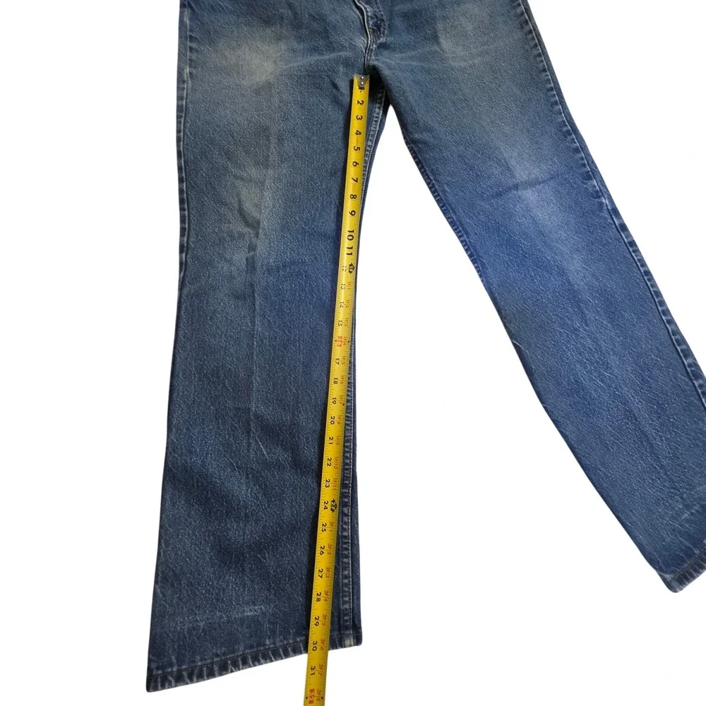 VTG Levi's 517 Jeans 40x32 Orange Tab Bootcut Blue Mens Denim *READ*